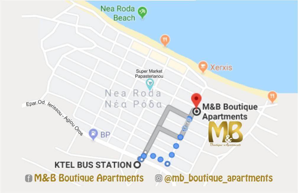 M&B Boutique Apartments Nea Roda Buitenkant foto